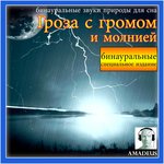 Обложка трека бинауральные звуки природы для сна: Гроза с громом и молнией (90 минут: специальное издание)